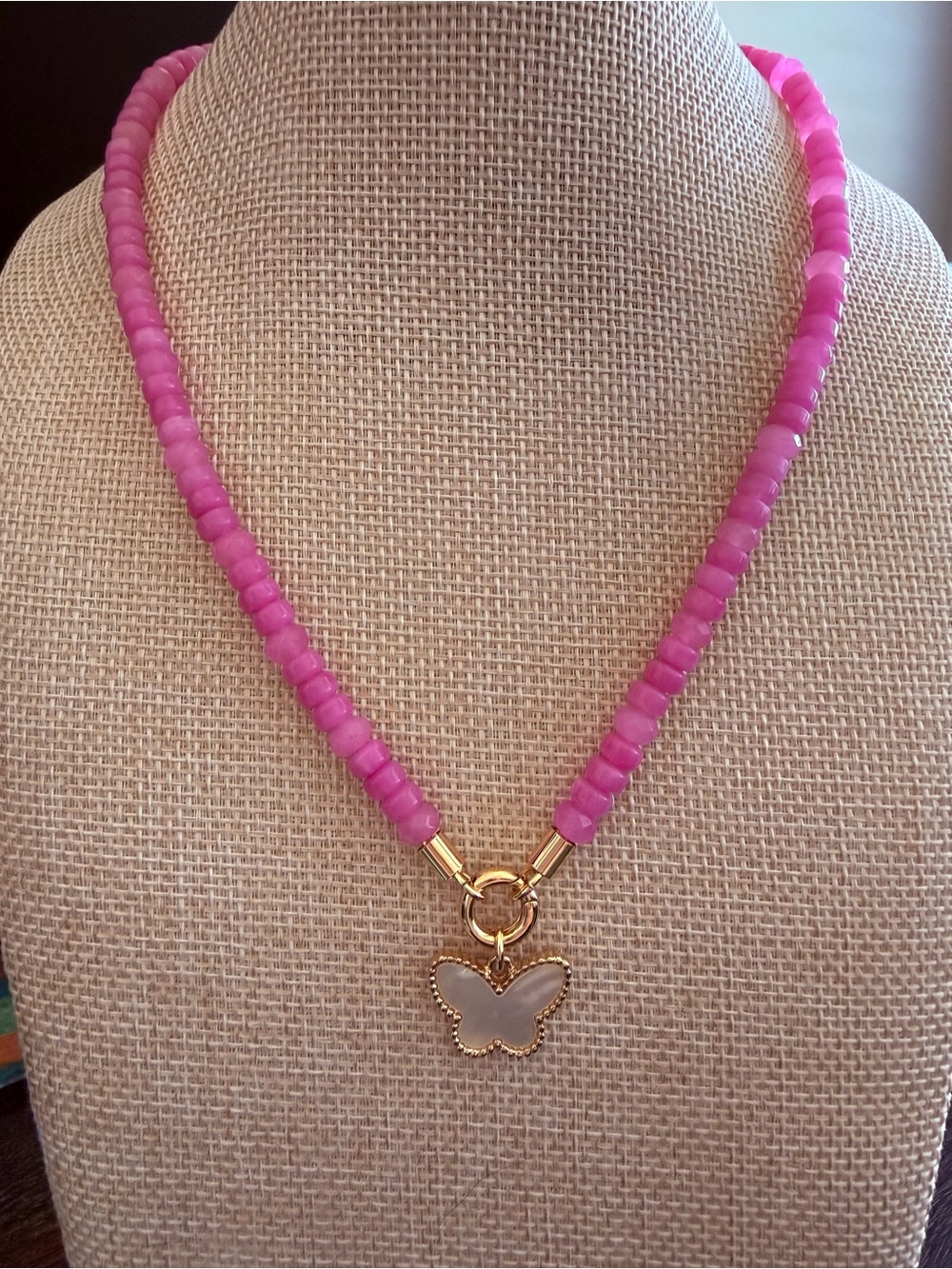 Park Lane May Sparkle Box Butterfly Necklace